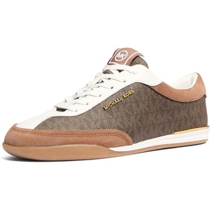 Michael Michael Kors Nolan Lace-Up(Mk Signature Coated Twill/Brown Multi)