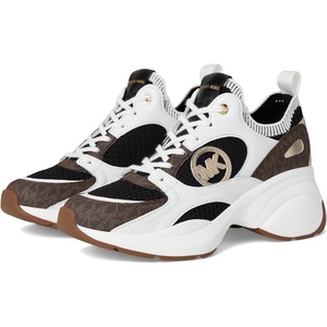 Michael Michael Kors Zuma Knit Trainer(Mk Signature/Brown Multi)