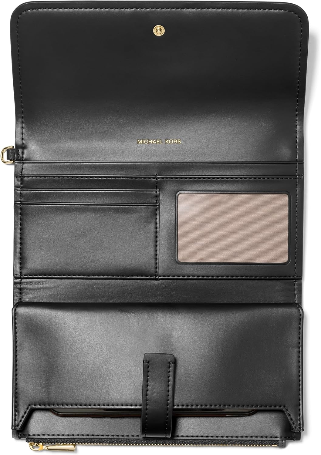 image:imageMICHAEL Michael Kors Jet Set Medium Flap Double Zip WristletBlack