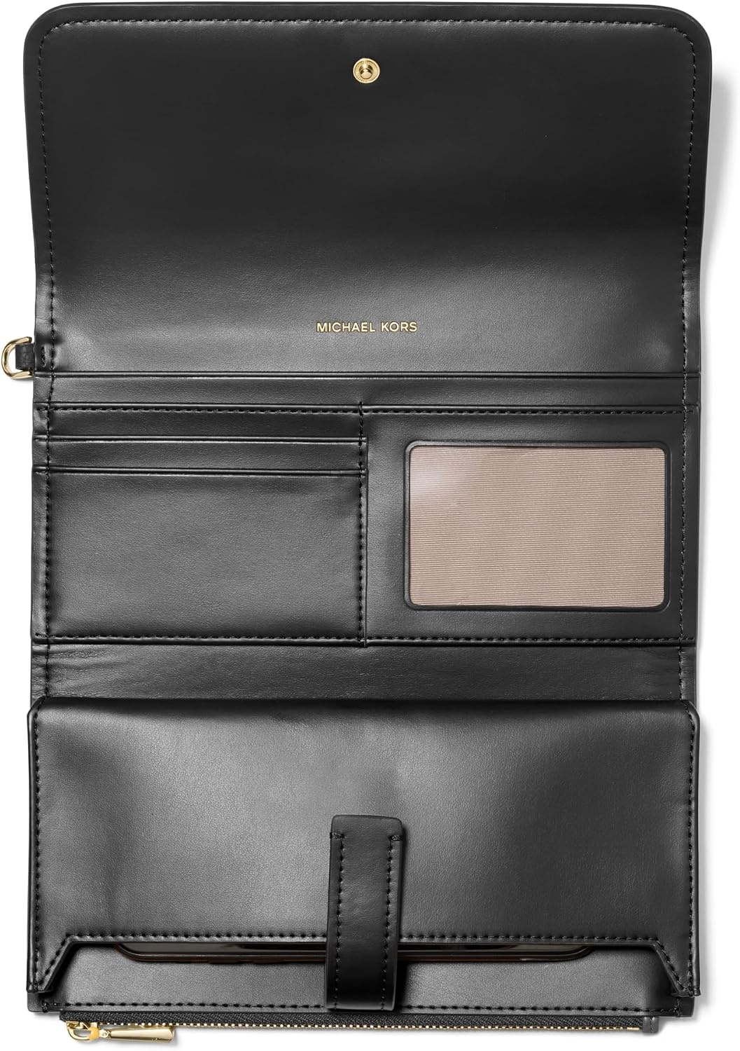 image:imageMICHAEL Michael Kors Jet Set Medium Flap Double Zip WristletBlack