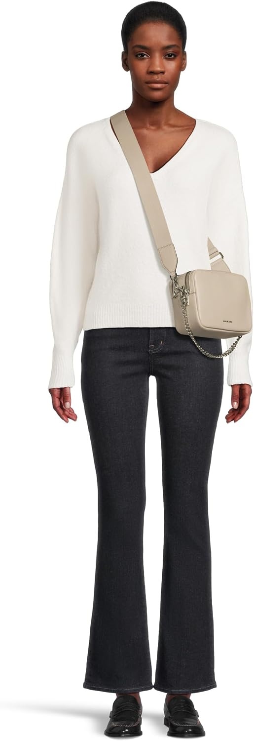 image:imageMichael Kors Bryant Medium Double Zip Chain Camera Crossbody BagLight Sand