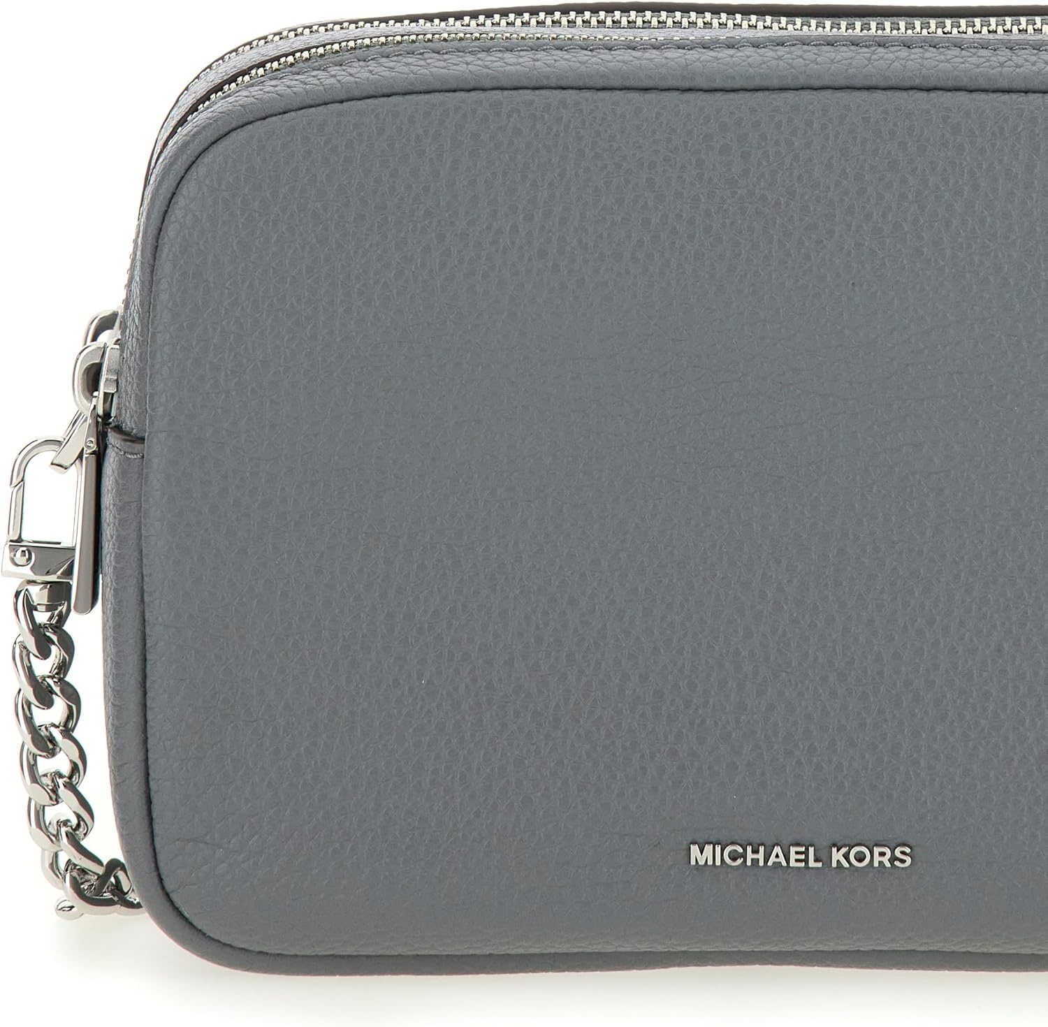 image:imageMichael Kors Bryant Medium Double Zip Chain Camera Crossbody BagStorm