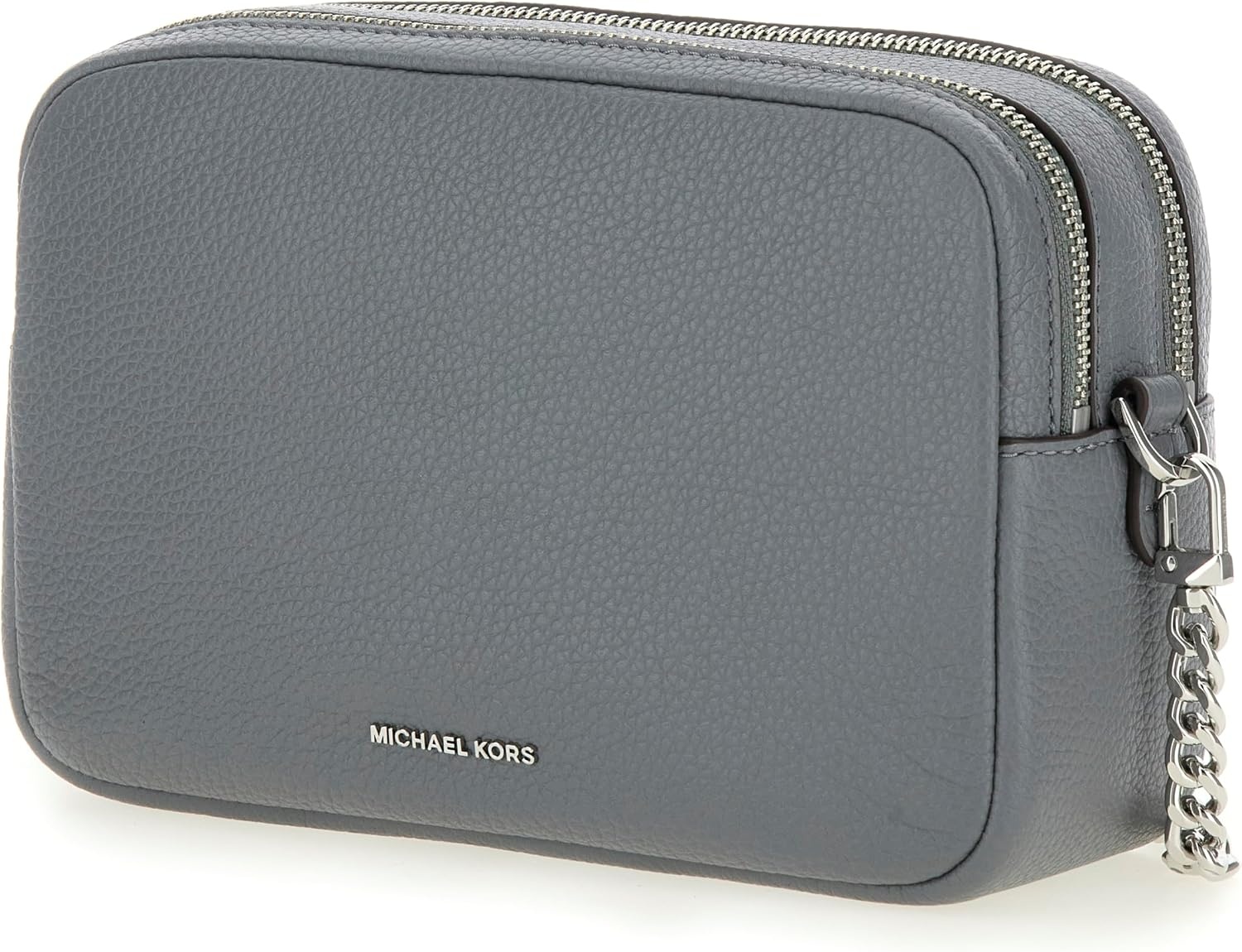 image:imageMichael Kors Bryant Medium Double Zip Chain Camera Crossbody BagStorm