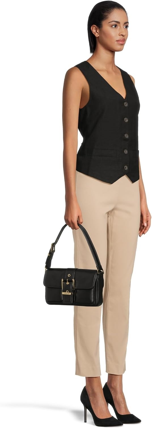image:imageMichael Kors Colby Medium Shoulder BagGoldtone HardwareBlack