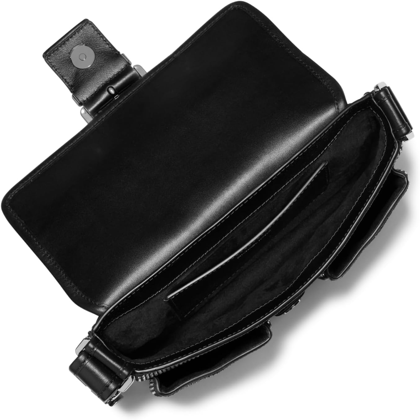 image:imageMichael Kors Colby Medium Shoulder BagSilvertone HardwareRhinestone Hot FixBlack