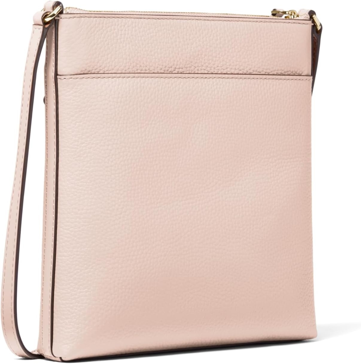 image:imageMichael Kors Jet Set Charm Small Flat Crossbody BagGoldtone HardwarePebble LeatherSoft Pink