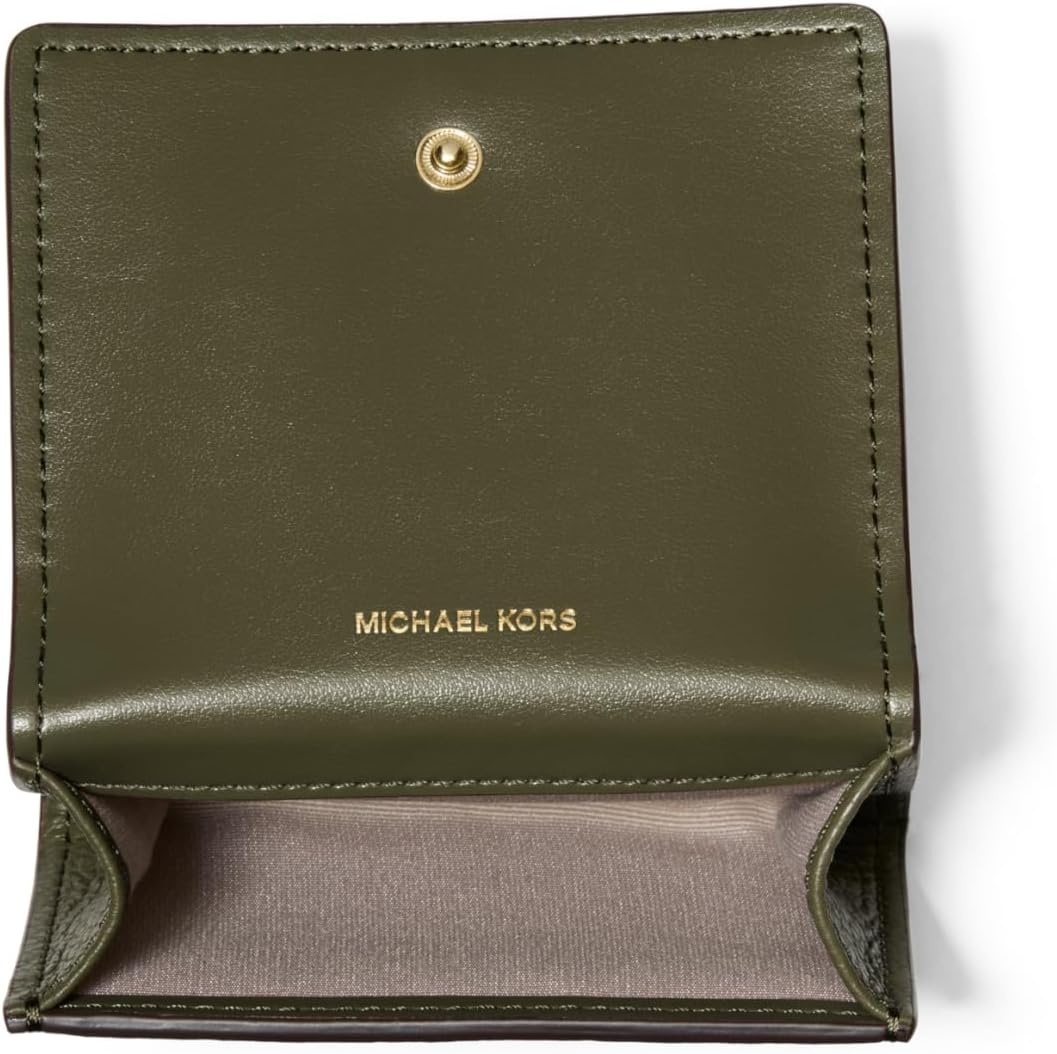 image:imageMichael Kors Jet Set Small Flap Card CaseGoldtone HardwarePebble LeatherIvy