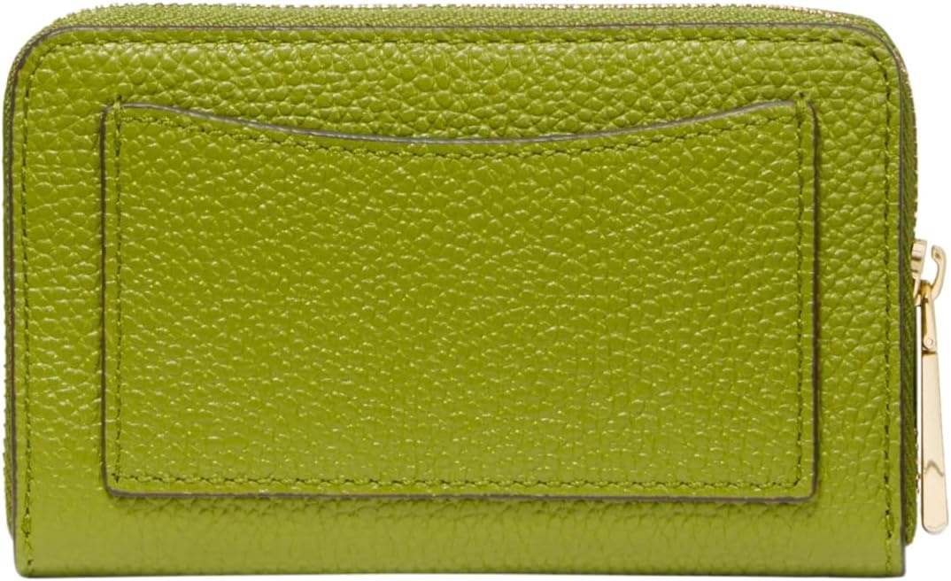 image:imageMichael Kors Jet Set Small Zip Around Card Case SilverTone HardwareSignature Coated TwillOptic WhiteAllumGoldtone HardwareMercer Pebble LeatherMeadow Green