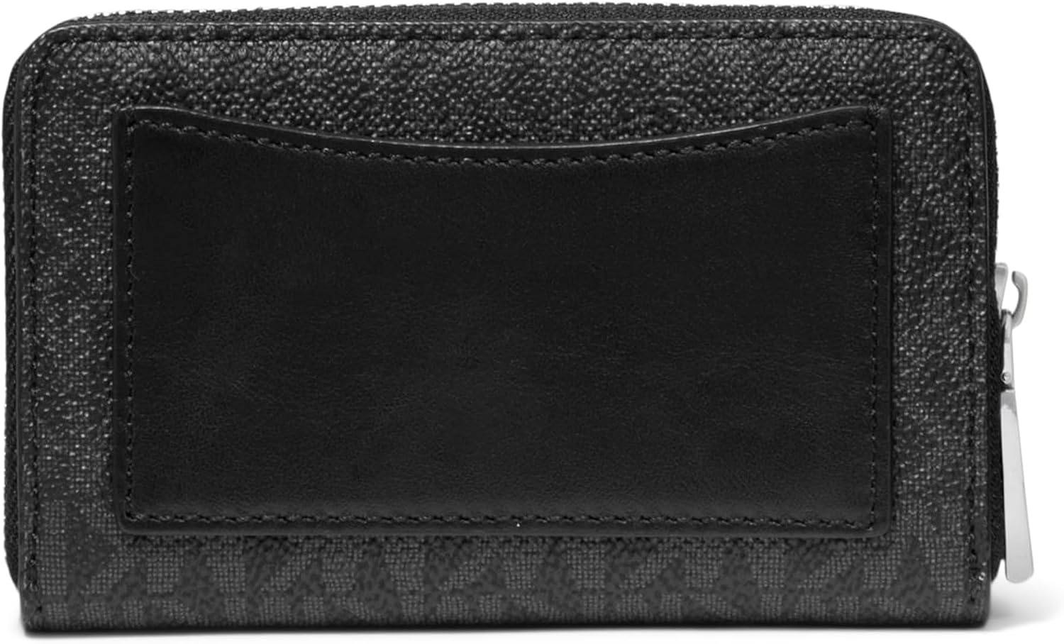 image:imageMichael Kors Jet Set Small Zip Around Card Case SilverTone HardwareSignature Coated TwillOptic WhiteAllumSilverTone HardwareSignature Coated TwillBlack