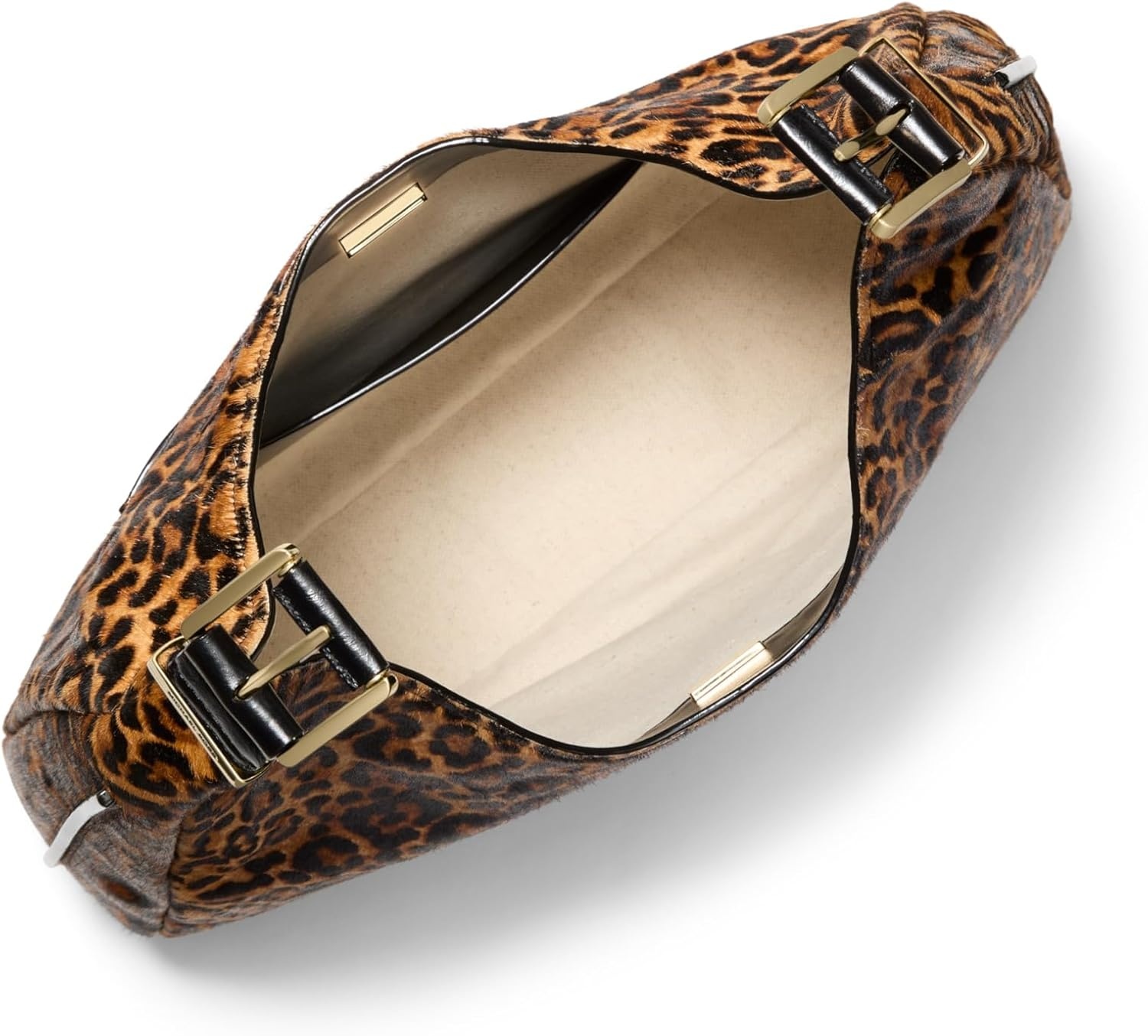 image:imageMichael Kors Nolita Large Hobo Shoulder BagGoldtone HardwareCheetah HaircalfMarigold