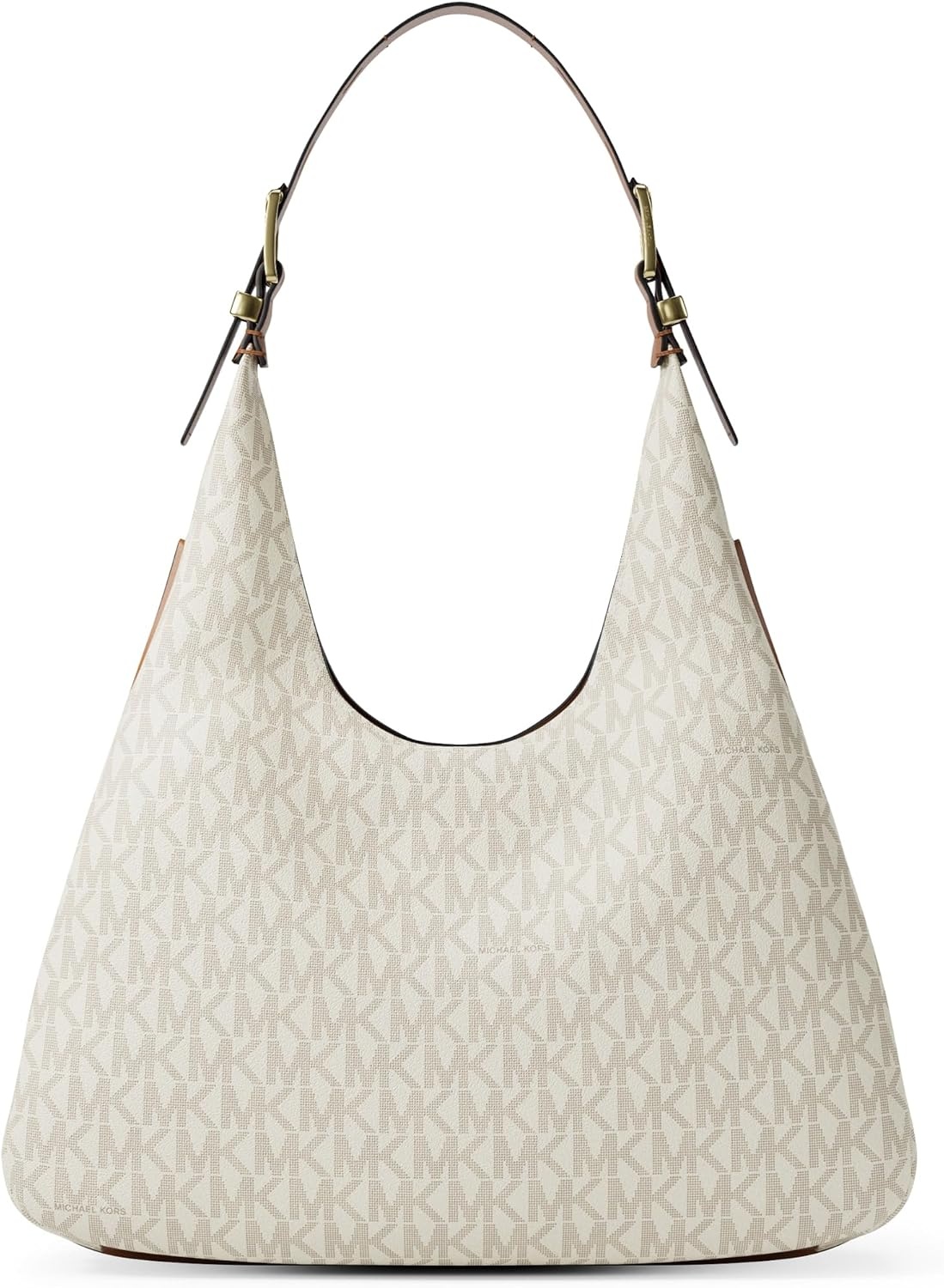 image:imageMichael Kors Nolita Large Hobo Shoulder BagGoldtone HardwareMk Signature Coated TwillVanillaAcorn