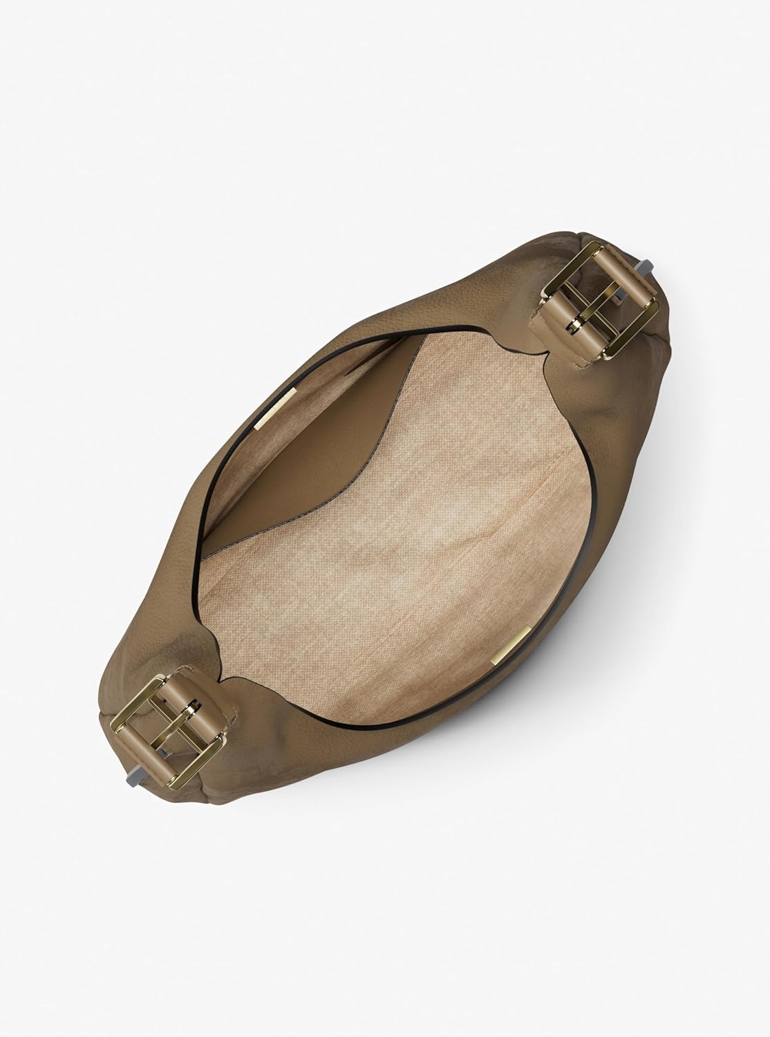 image:imageMichael Kors Nolita Large Hobo Shoulder BagGoldtone HardwareNubuck LeatherHusk
