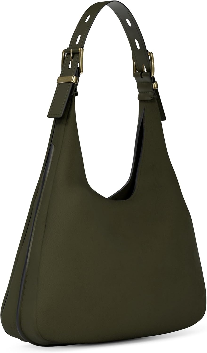 image:imageMichael Kors Nolita Large Hobo Shoulder BagGoldtone HardwareNubuck LeatherIvy