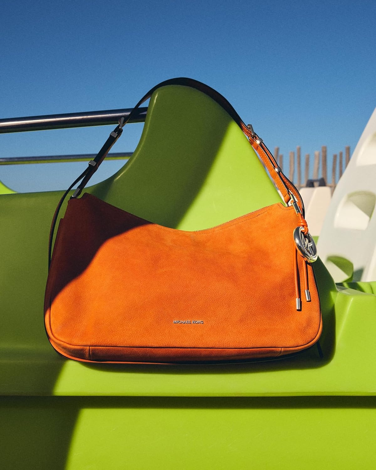 image:imageMichael Kors Nolita Medium Top Zip Convertible Shoulder BagGoldtone HardwareLeatherMimosa