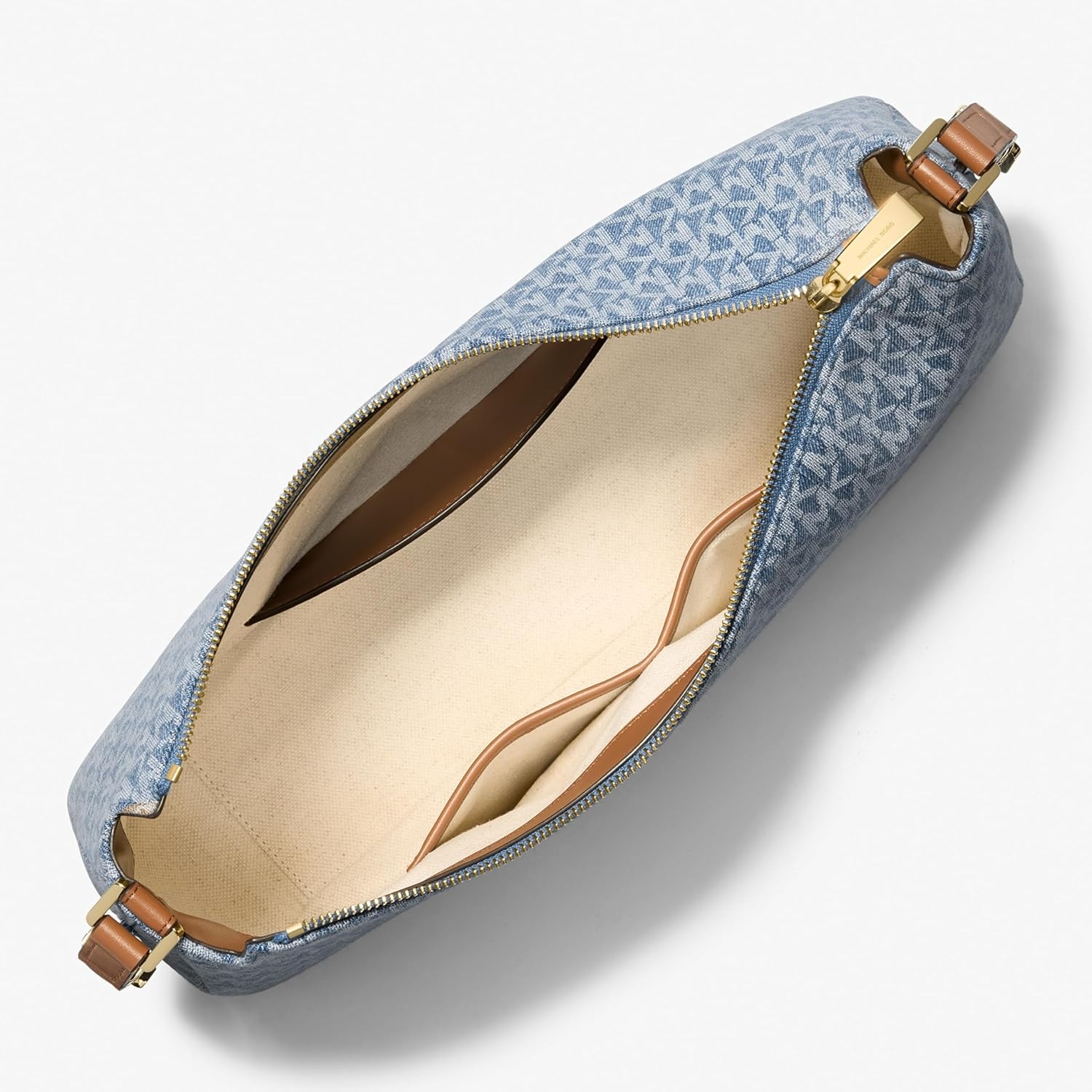 image:imageMichael Kors Nolita Medium Top Zip Convertible Shoulder BagGoldtone HardwareMk SignatureNew Horizon