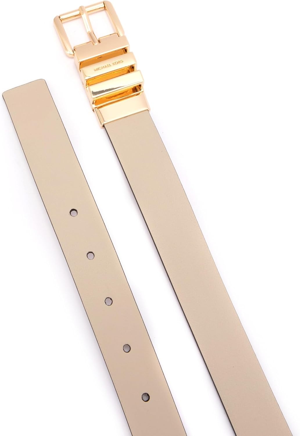 image:imageMichael Kors Womens 1 Inch Reversible Belt Stylish Fashion Accessory for Everyday WearLt Sand