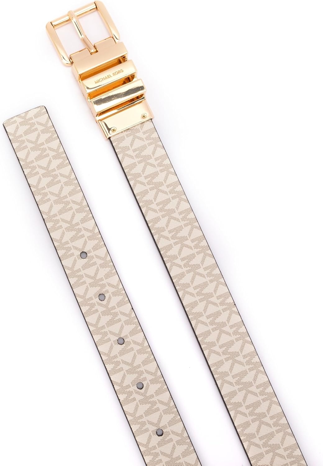 image:imageMichael Kors Womens 1 Inch Reversible Belt Stylish Fashion Accessory for Everyday WearLt Sand