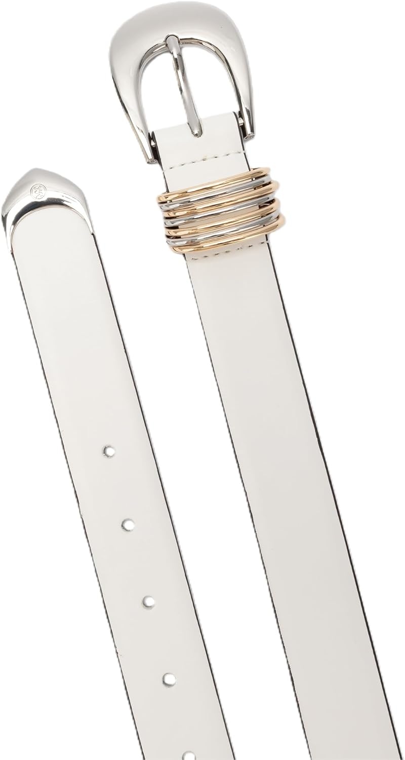 image:imageMichael Kors Womens 12 Inch Belt Stylish amp Versatile Accessory for Everyday Wear Adjustable FitOptic White
