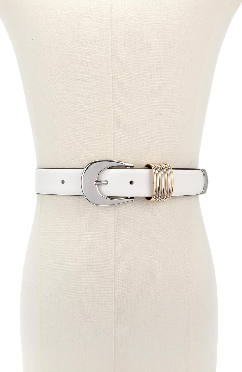 image:imageMichael Kors Womens 12 Inch Belt Stylish amp Versatile Accessory for Everyday Wear Adjustable FitOptic White