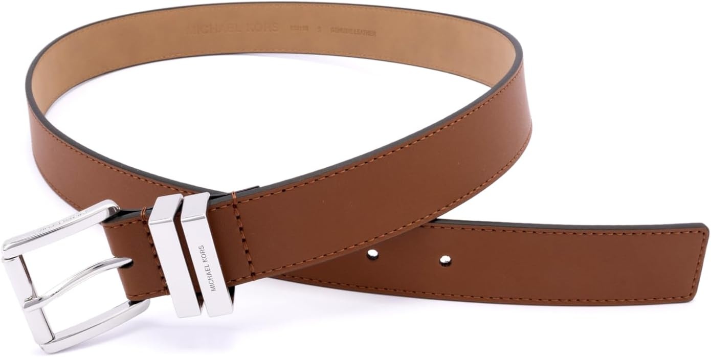 image:imageMichael Kors Womens 125 Inch Leather Belt Stylish Fashion Accessory for Everyday WearLuggage