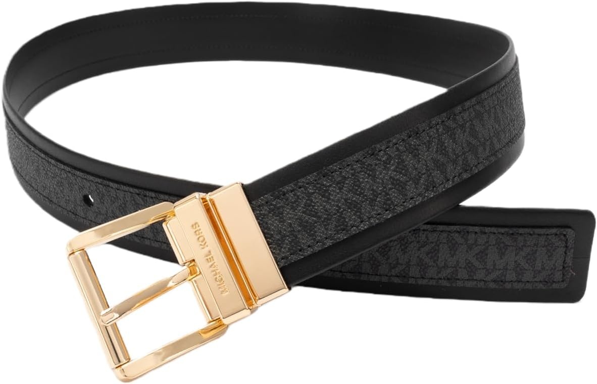 image:imageMichael Kors Womens 15 Inch Reversible Logo Belt Stylish Accessory for Everyday Adjustable FitBlack