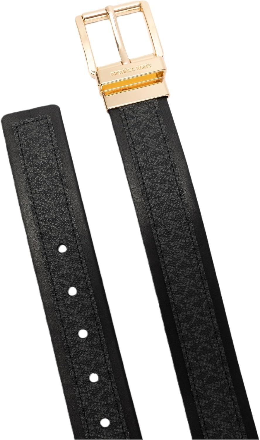 image:imageMichael Kors Womens 15 Inch Reversible Logo Belt Stylish Accessory for Everyday Adjustable FitBlack