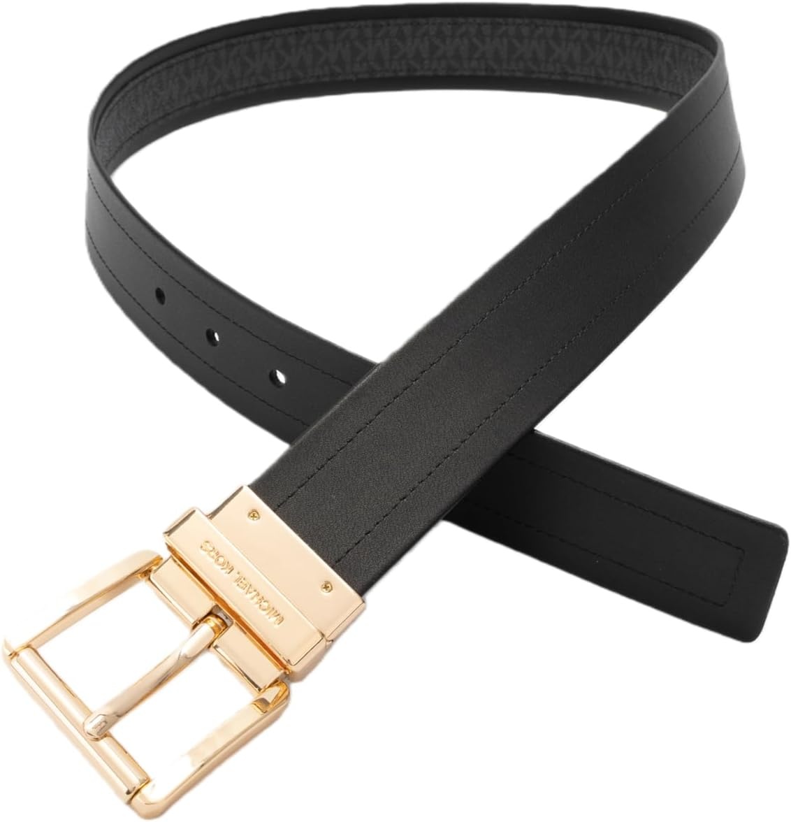 image:imageMichael Kors Womens 15 Inch Reversible Logo Belt Stylish Accessory for Everyday Adjustable FitBlack