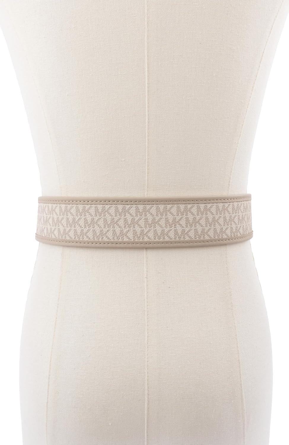 image:imageMichael Kors Womens 175 Inch Logo Belt with Grommets Stylish Fashion Accessory for Everyday WearLt Sand