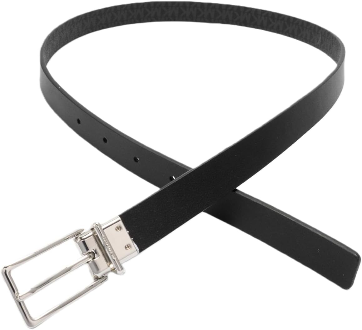 image:imageMichael Kors Womens 78 Inch Logo Reversible Belt Stylish Accessory for Everyday Adjustable FitBlack Pol Nickel