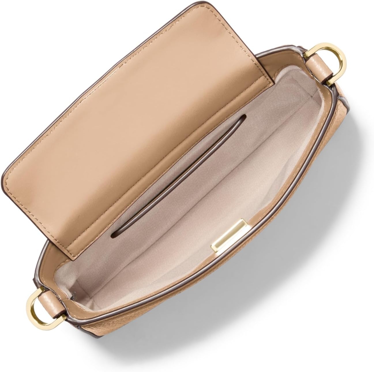 image:imageMichael Kors Womens Bryant Small Convertible Crossbody BagGoldtone HardwarePebble LeatherHusk