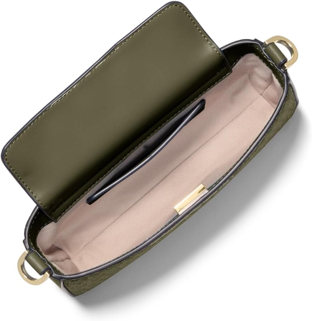 image:imageMichael Kors Womens Bryant Small Convertible Crossbody BagGoldtone HardwareTonal Mk Signature Coated TwillIvy