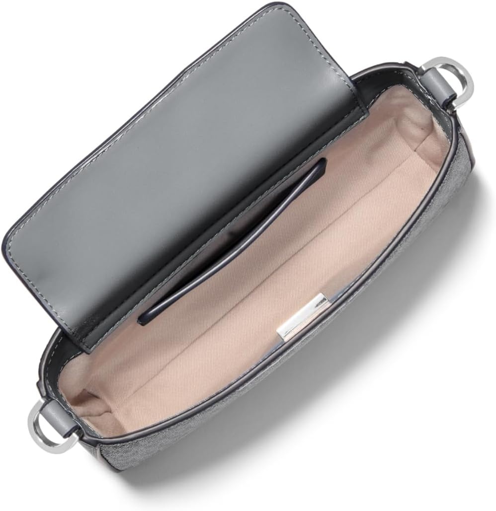image:imageMichael Kors Womens Bryant Small Convertible Crossbody BagSilvertone HardwareTonal Mk Signature Coated TwillStorm