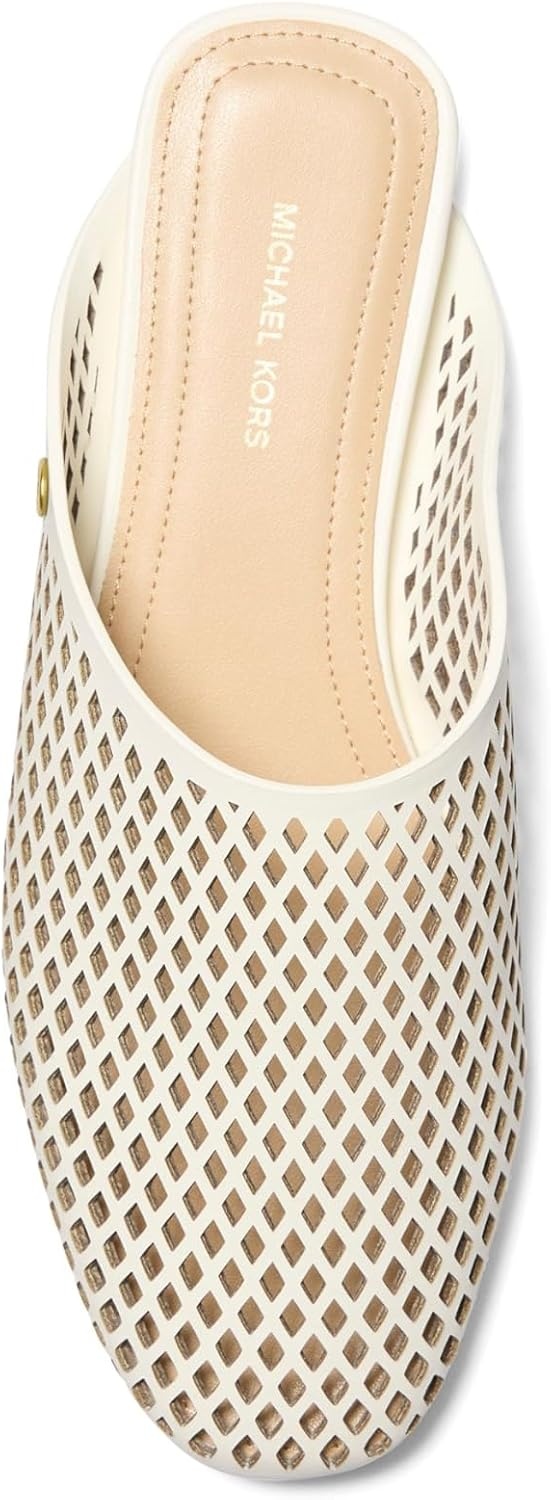 image:imageMichael Kors Womens Cady MuleDiamond Cut LeatherEggshell