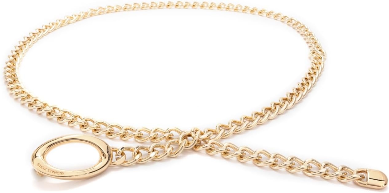 image:imageMichael Kors Womens Chain Belt Stylish amp Versatile Accessory for Everyday WearGold