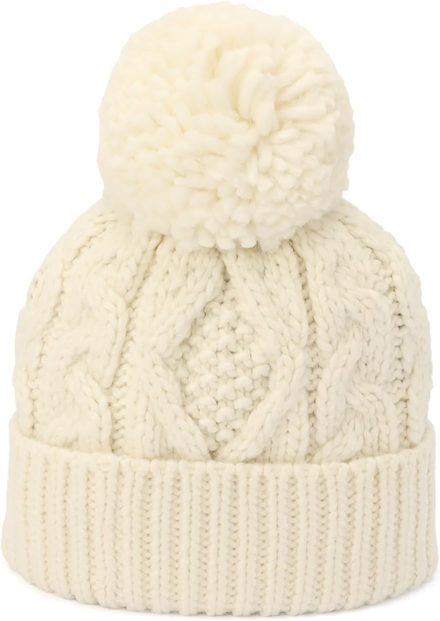 image:imageMichael Kors Womens Diamond Cable Cuff Hat Stylish Fashion Accessory for Winter Cream