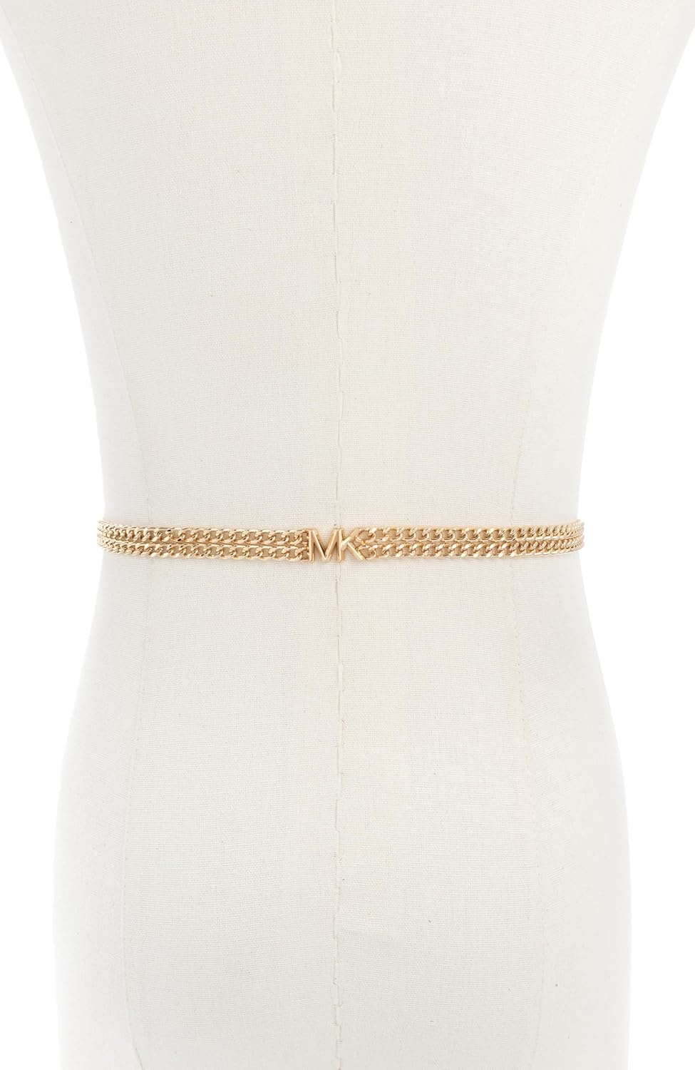 image:imageMichael Kors Womens Double Chain Belt Stylish amp Versatile Accessory for Everyday Adjustable FitLt Pol Gold