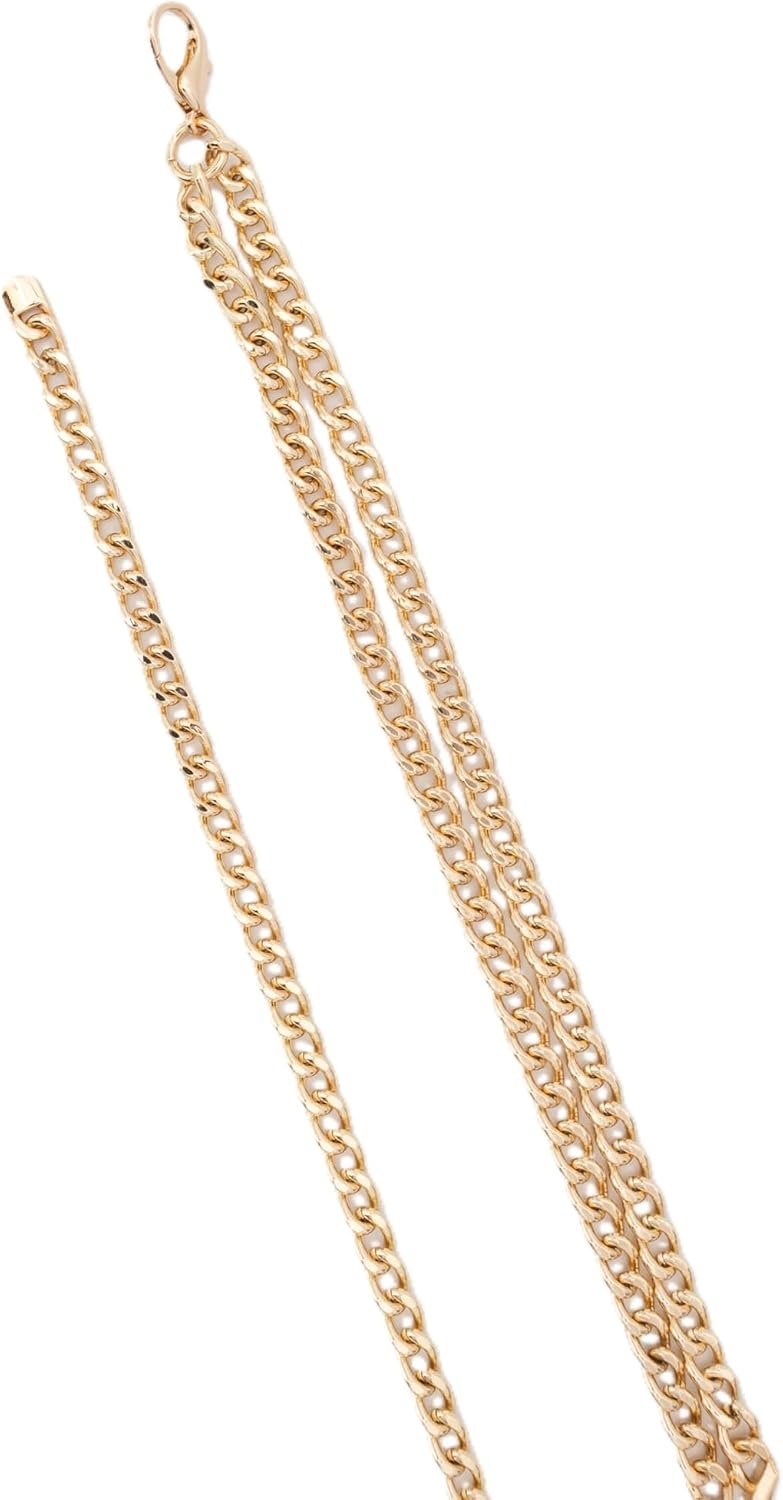 image:imageMichael Kors Womens Double Chain Belt Stylish amp Versatile Accessory for Everyday Adjustable FitLt Pol Gold
