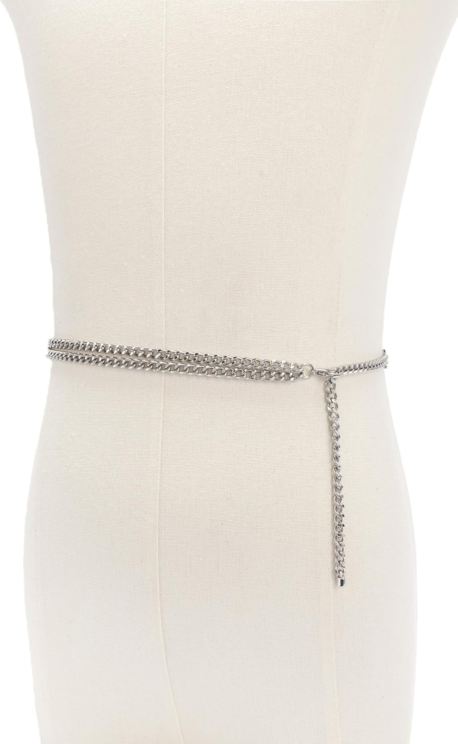 image:imageMichael Kors Womens Double Chain Belt Stylish amp Versatile Accessory for Everyday Adjustable FitPol Nickel