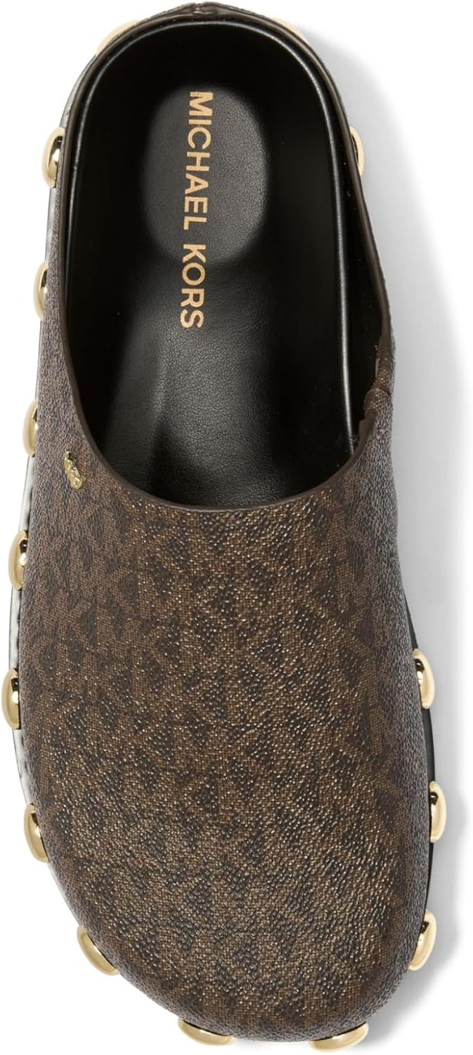 image:imageMichael Kors Womens Hensley MuleSignature Coated TwillBrown