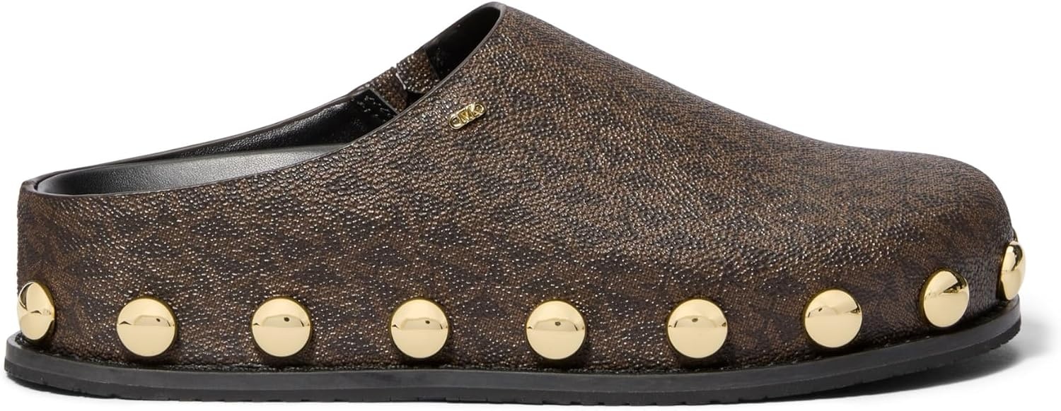 image:imageMichael Kors Womens Hensley MuleSignature Coated TwillBrown