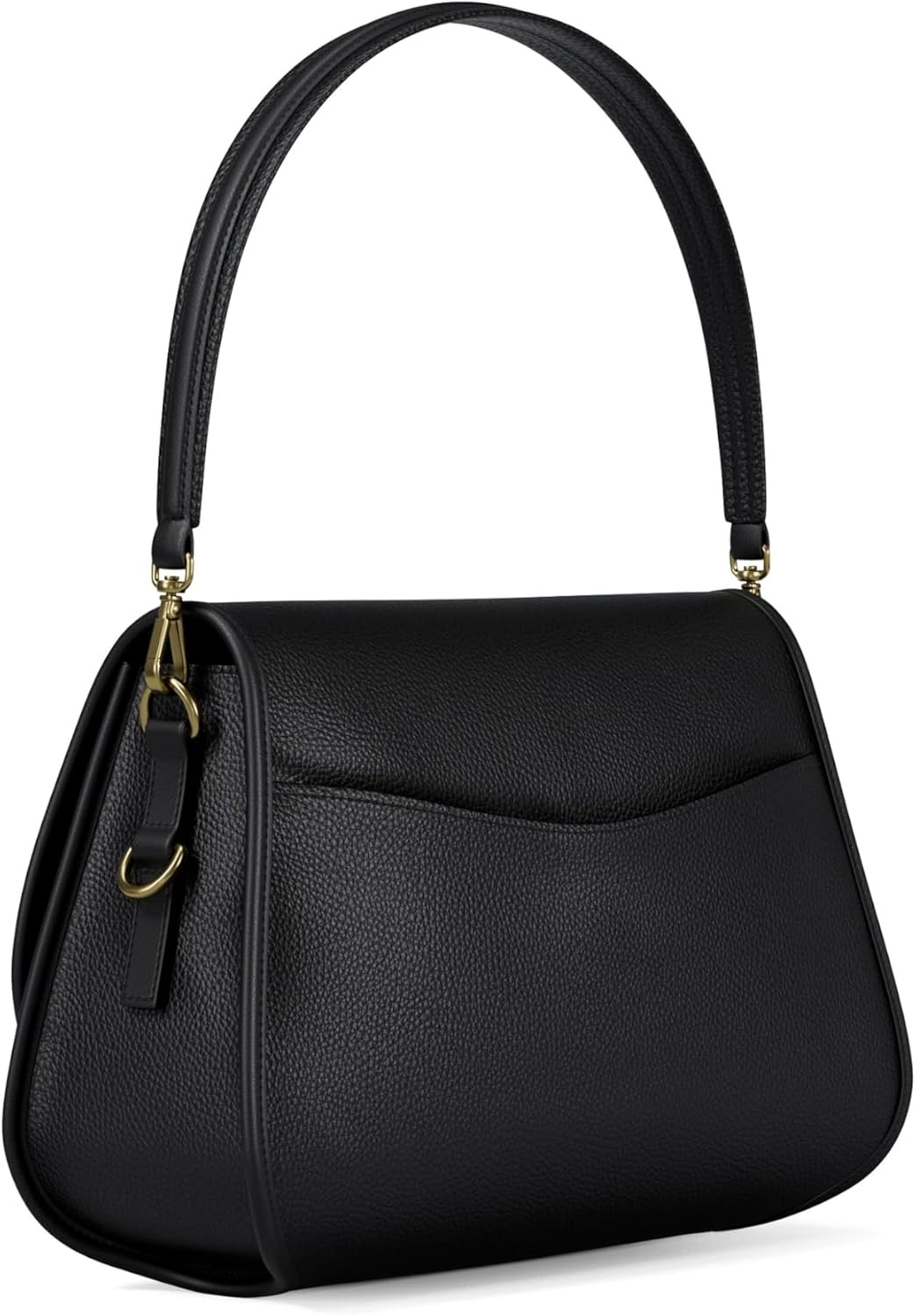 image:imageMichael Kors Womens Holmes Medium Convertible MessengerGoldtone HardwareLeatherBlack