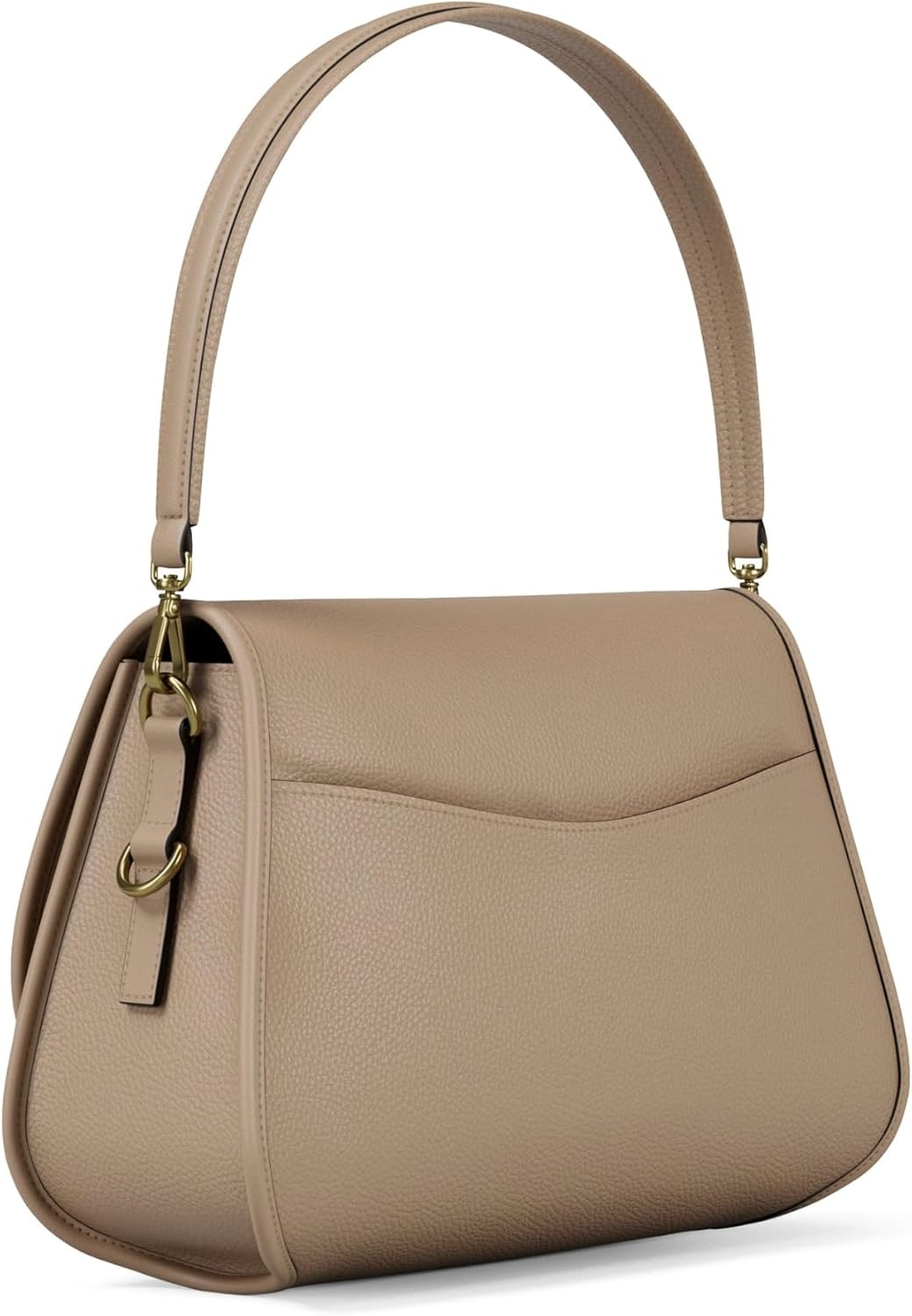 image:imageMichael Kors Womens Holmes Medium Convertible MessengerGoldtone HardwareLeatherKhaki
