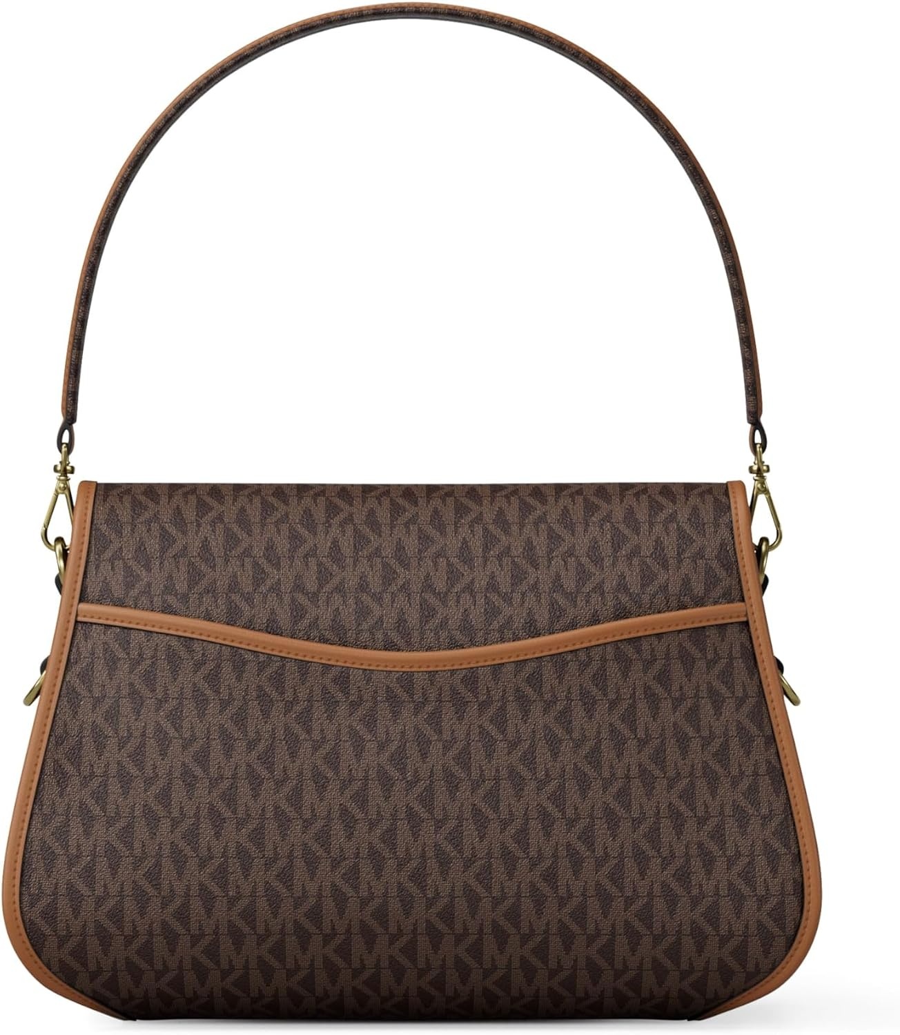 image:imageMichael Kors Womens Holmes Medium Convertible MessengerLeatherBrownAcorn