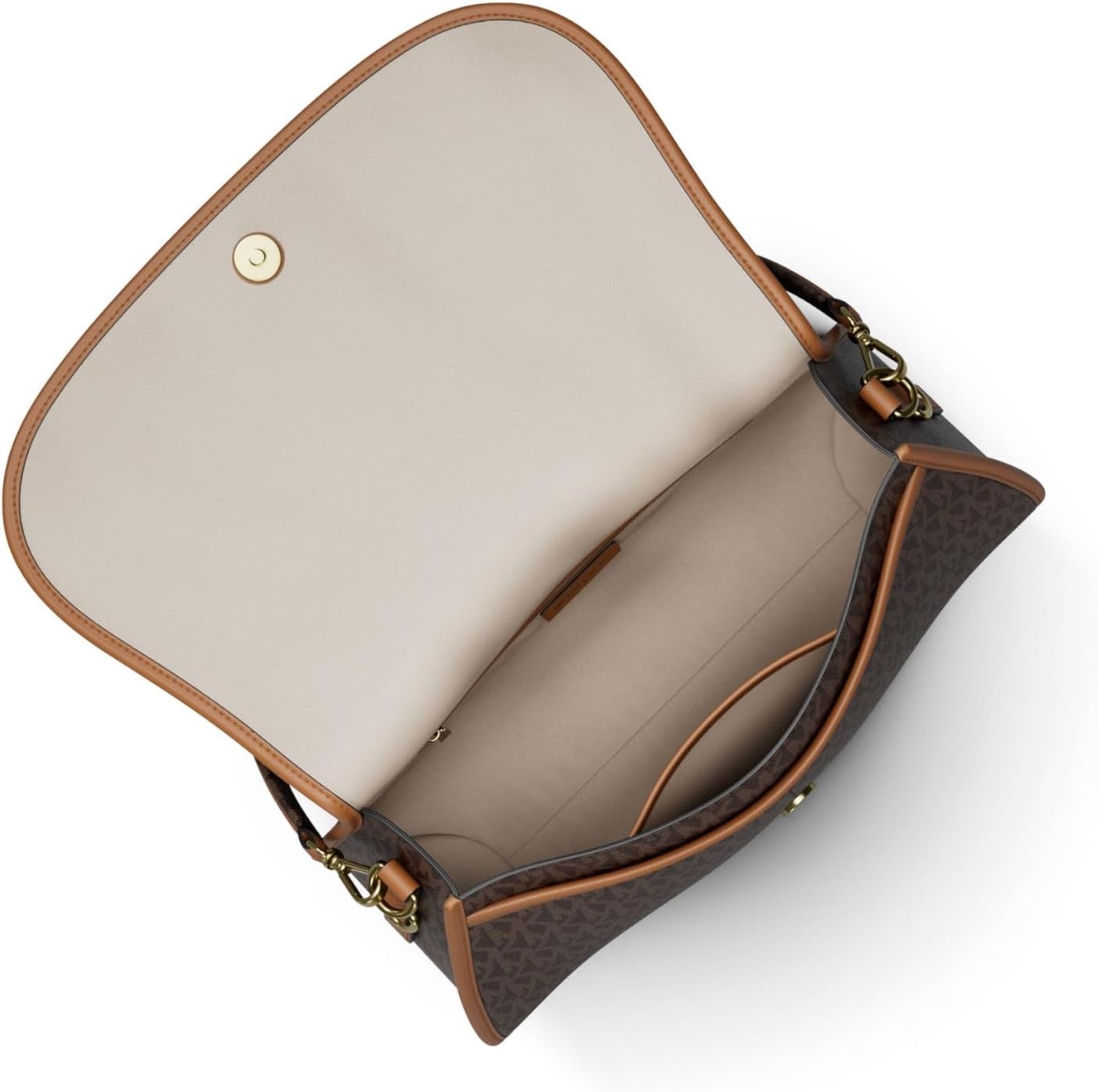 image:imageMichael Kors Womens Holmes Medium Convertible MessengerLeatherBrownAcorn