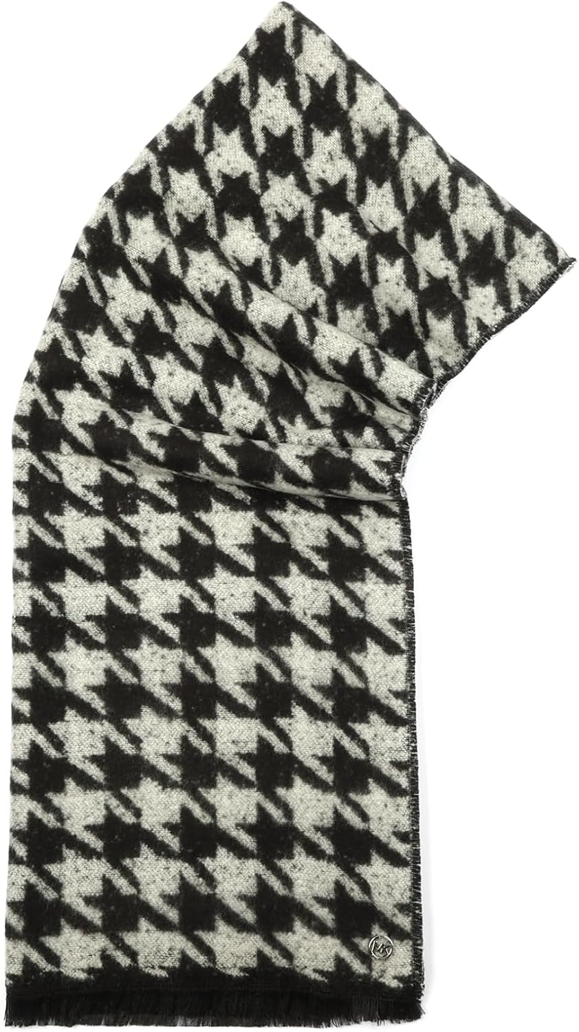 image:imageMichael Kors Womens Houndstooth Wrap Stylish Fashion Accessory Scarf for Cold Weather