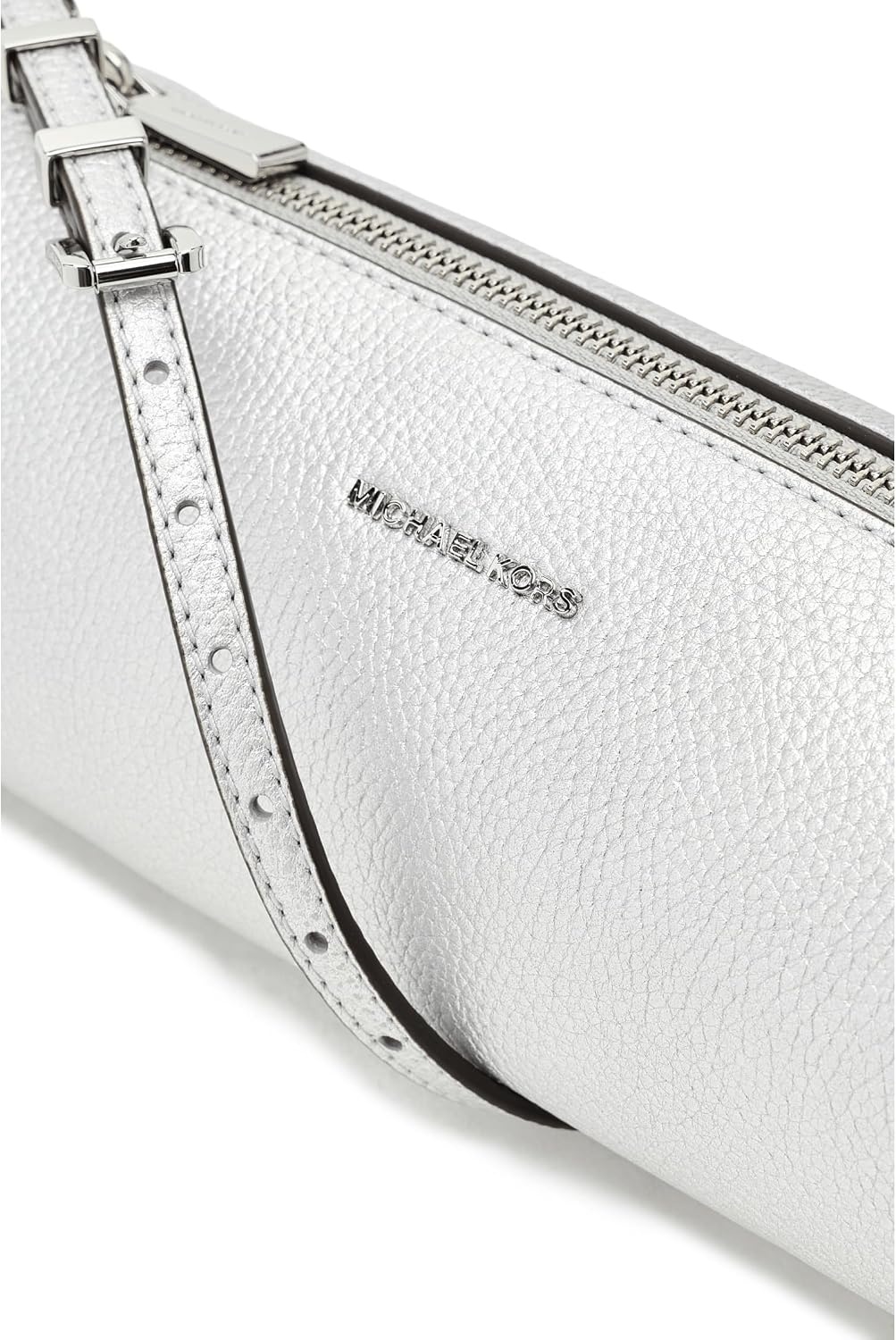 image:imageMichael Kors Womens Izzy Small Barrel PouchetteSilver