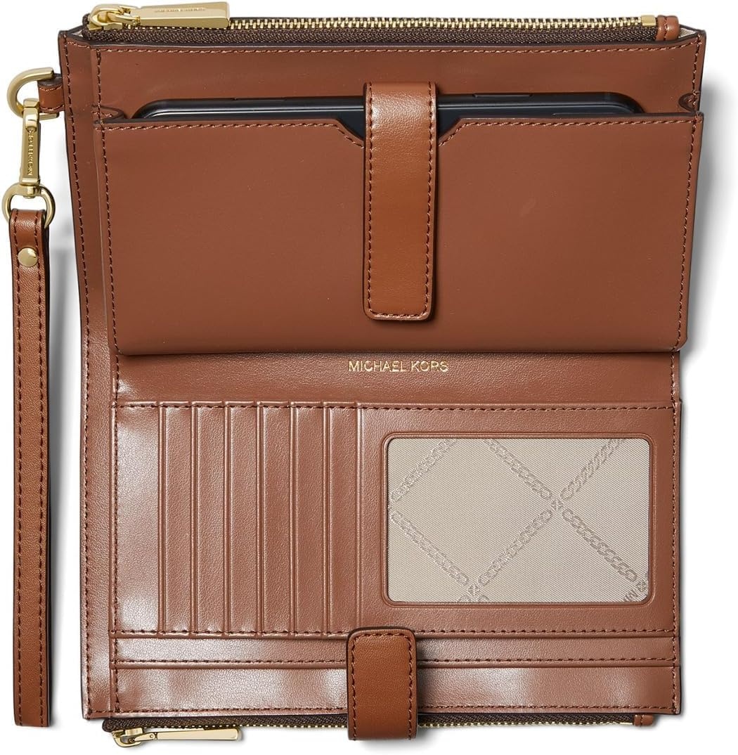 image:imageMichael Kors Womens Jet Set Double Zip WristletBrownLuggage