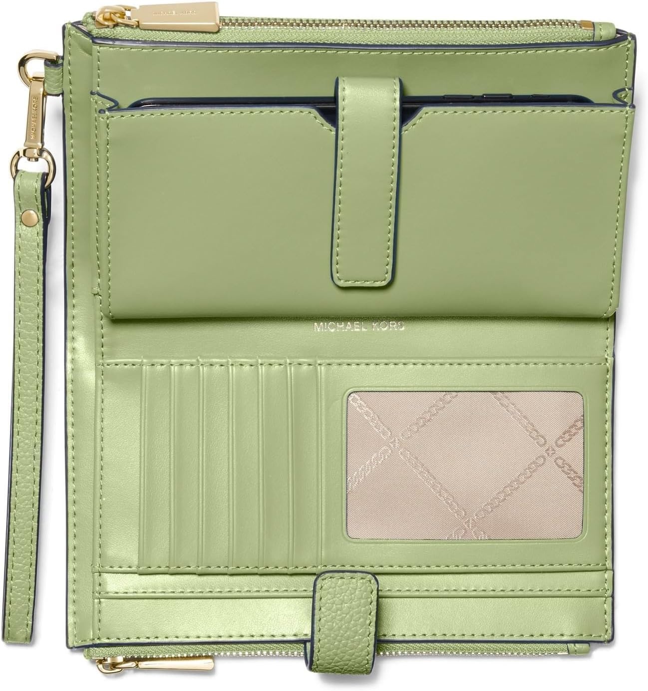 image:imageMichael Kors Womens Jet Set Double Zip WristletLight Sage