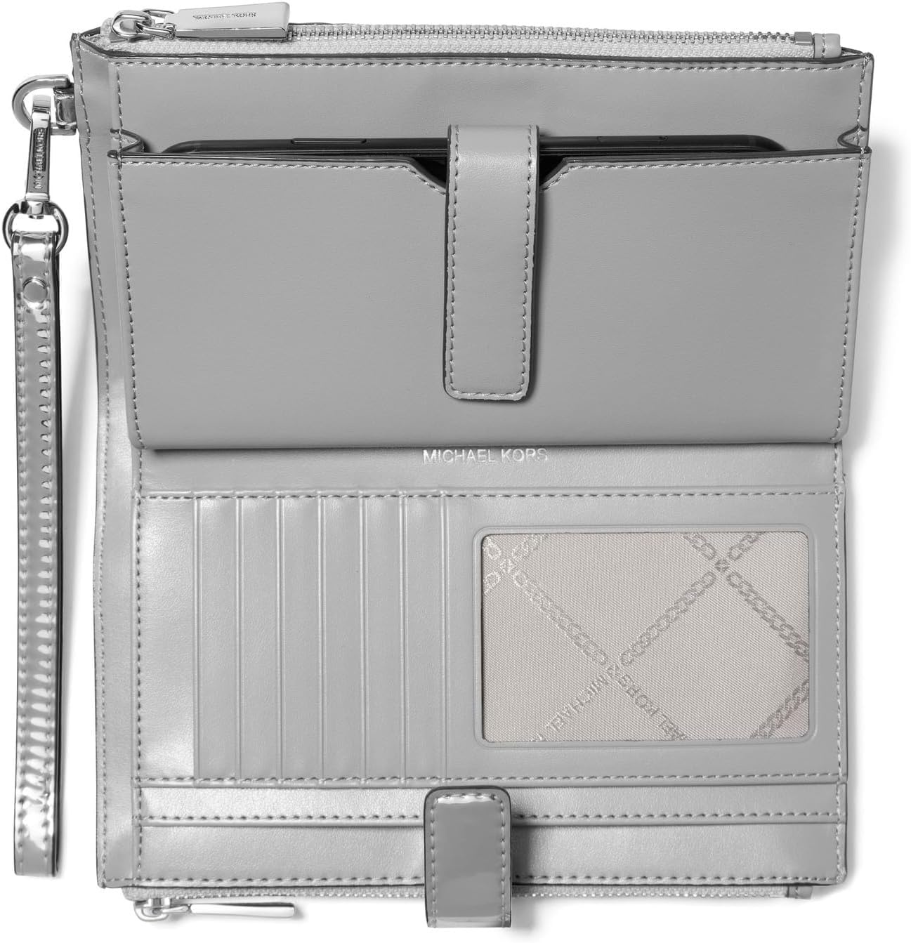 image:imageMichael Kors Womens Jet Set Double Zip WristletSilver