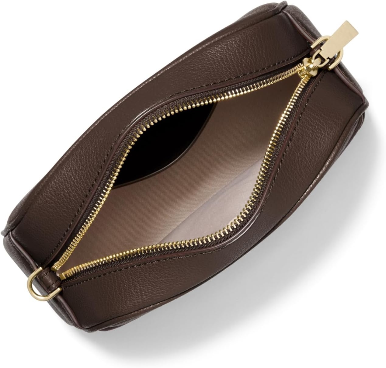 image:imageMichael Kors Womens Jet Set Small Camera CrossbodyGoldtone HardwareEmbossed Goat LeatherChocolate